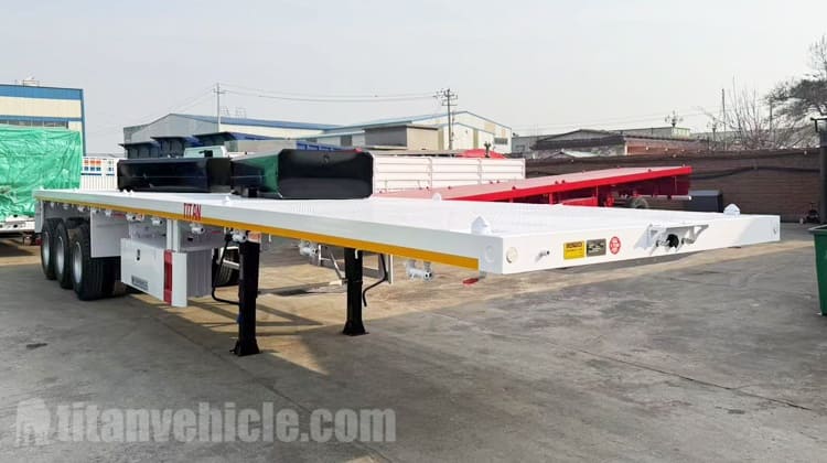 Remolque de plataforma plana de tres ejes en venta en Tanzania