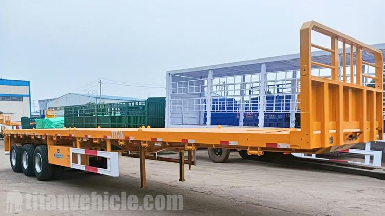 Cliente dominicano visita la fábrica de TITAN para comprar remolque de plataforma