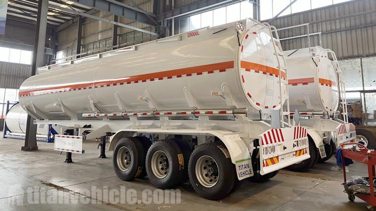 Remolque cisterna de combustible TITAN de tres ejes en venta en Mali
