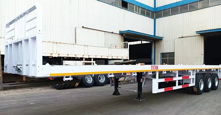 Remolque de plataforma de tres ejes en venta en Uganda