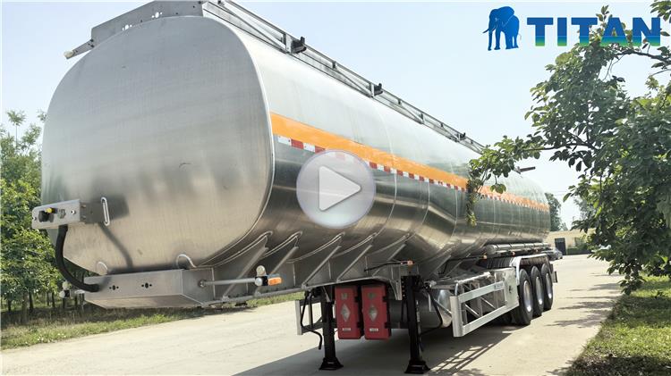 Remolque cisterna de aluminio de 38000 litros se exportará a Costa Rica