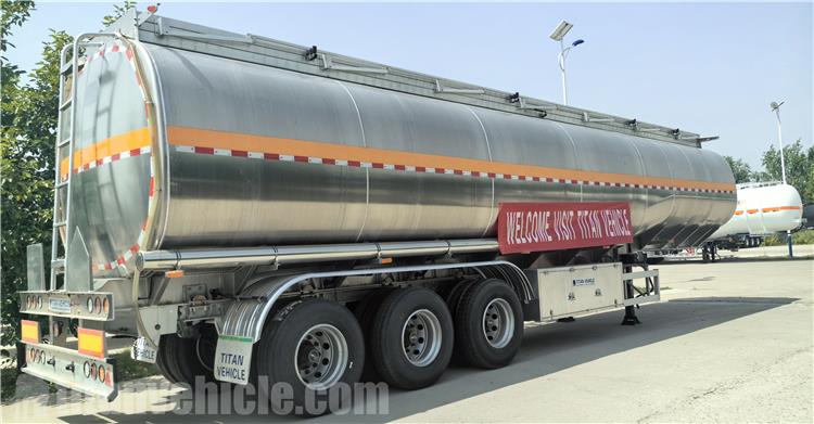 Remolque cisterna de aluminio de 38000 litros se exportará a Costa Rica