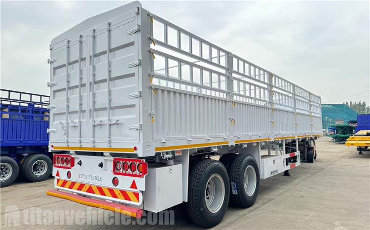 Remolque de carga con valla de 2 ejes a la venta en Tanzania