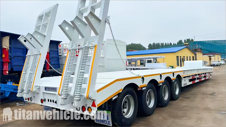 Remolque de plataforma baja de 100 toneladas a la venta en Jamaica