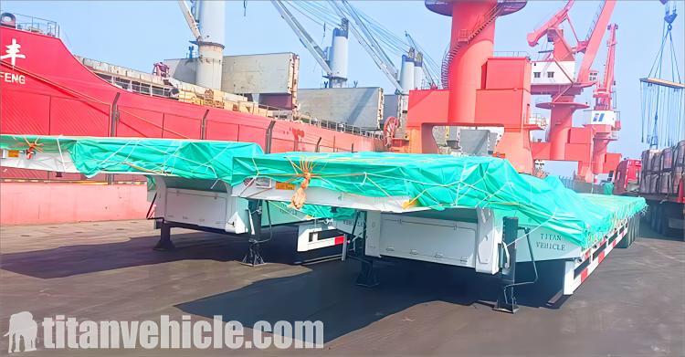 Remolque de plataforma baja de 100 toneladas a la venta en Jamaica
