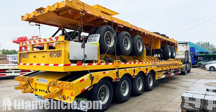 Remolque de plataforma baja de 4 ejes a la venta en Guyana