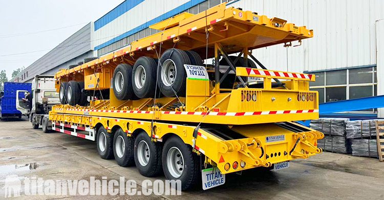 Remolque de plataforma baja de 4 ejes a la venta en Guyana