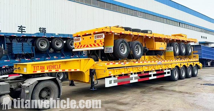 Remolque de plataforma baja de 4 ejes a la venta en Guyana