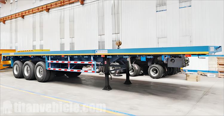 Remolque de plataforma plana extensible de 24 m a la venta en Argelia