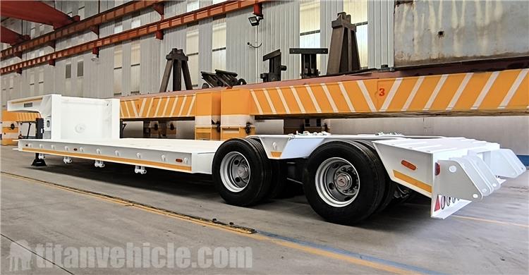 Remolque de plataforma baja de 120 toneladas en venta en Angola