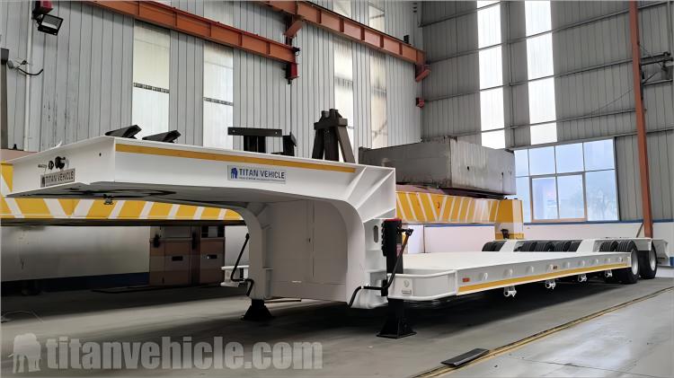 Remolque de plataforma baja de 120 toneladas en venta en Angola