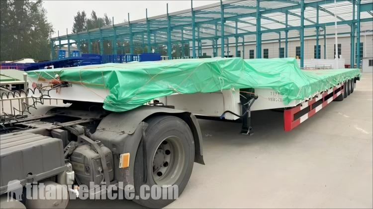 Remolque de plataforma baja de 4 ejes en venta en Tanzania