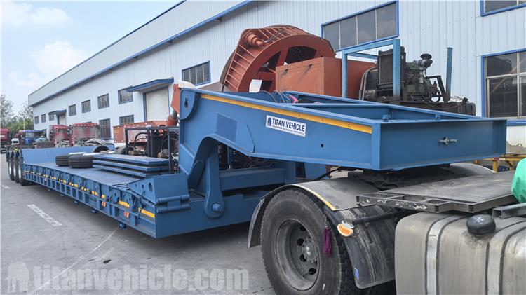 Remolque Lowboy desmontable de 4 ejes a la venta en Jamaica