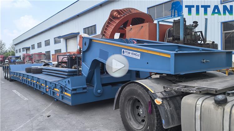 Remolque Lowboy desmontable de 4 ejes a la venta en Jamaica