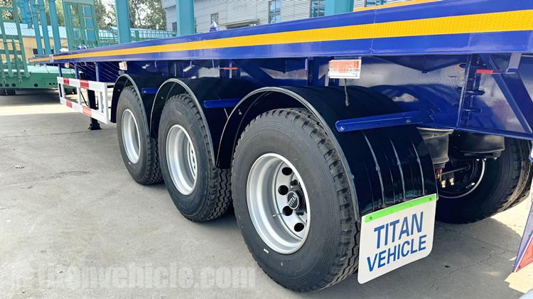 Remolque de plataforma plana de tres ejes TITAN Vehicle en venta en Tanzania