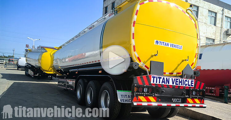 Remolque cisterna de combustible de 3 ejes en venta en Nigeria