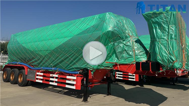 Remolque cisterna de cemento a granel de 3 ejes en venta en el estado de Eritrea