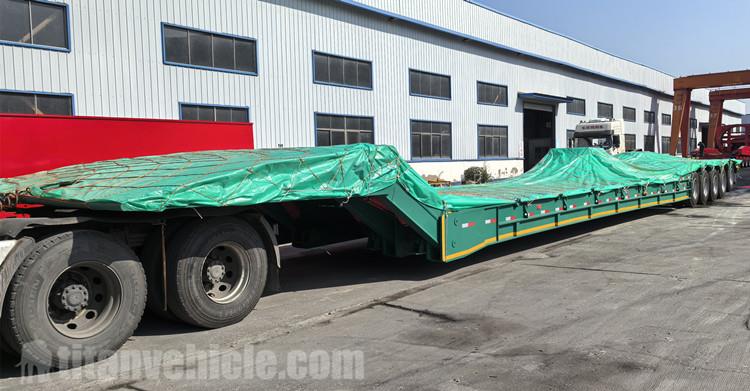 Remolque de cuello plegable de 5 ejes y 110 toneladas a la venta en Arabia Saudita