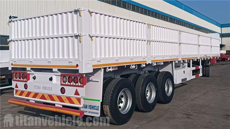 Remolque de pared lateral de 50 toneladas en venta en Ghana