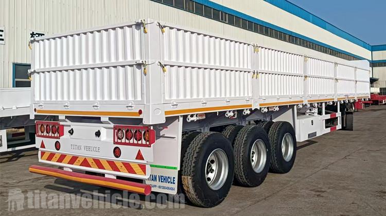 Remolque de carrocería lateral de tres ejes a la venta en Zambia