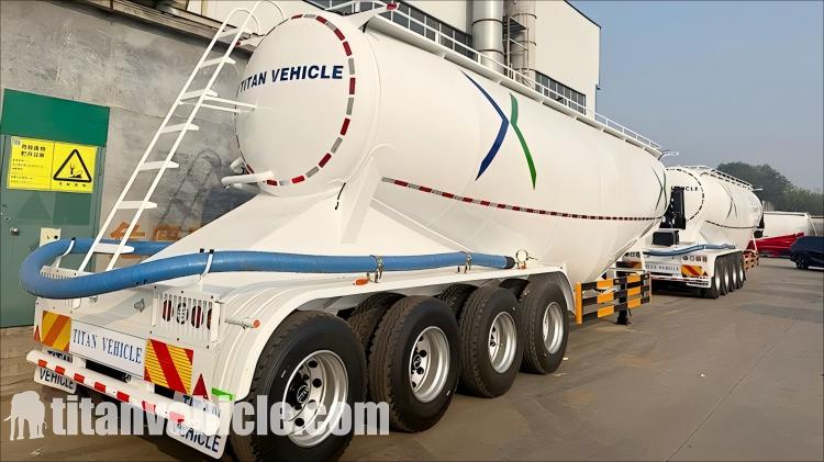 Cami&oacute;n cisterna de cemento seco a granel de 4 ejes y 50 m3 en venta en Ghana