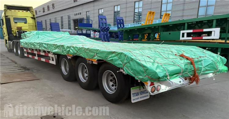 Remolque de plataforma baja de 3 ejes y 80 toneladas en venta en Zimbabue