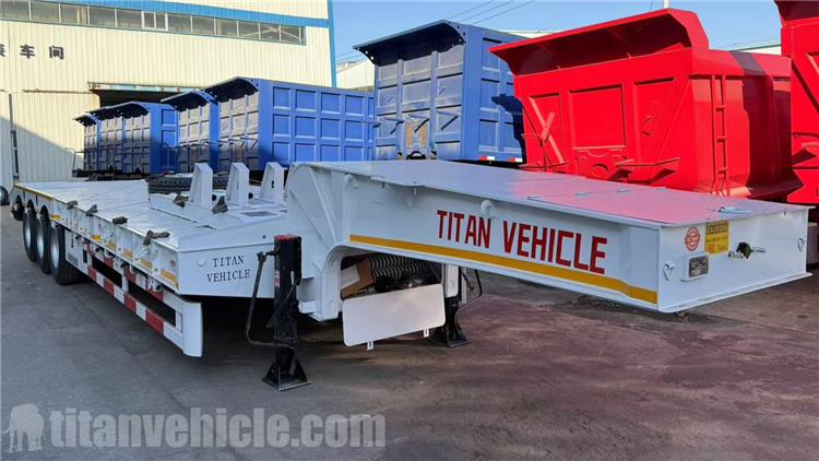 Remolque de plataforma baja de 3 ejes y 80 toneladas en venta en Zimbabue