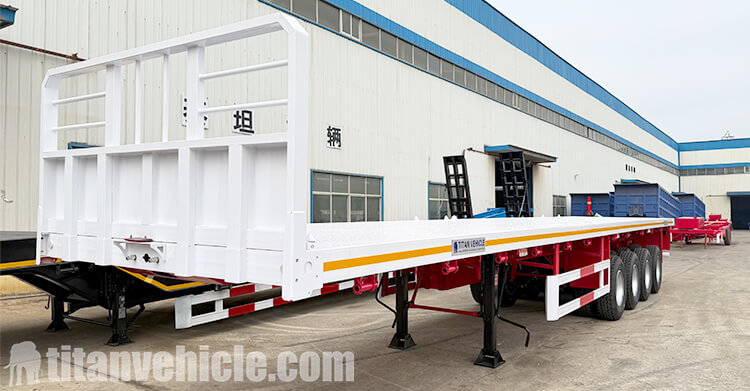 Semirremolque de plataforma plana de 4 ejes en venta en Uganda