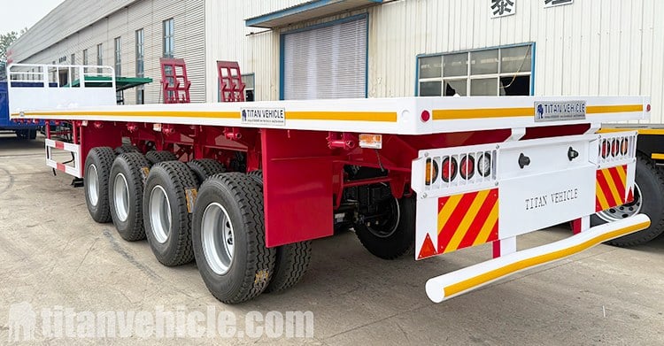 Semirremolque de plataforma plana de 4 ejes en venta en Uganda