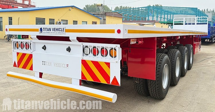 Semirremolque de plataforma plana de 4 ejes en venta en Uganda