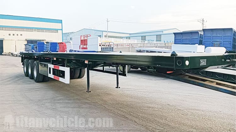 Semirremolque de plataforma plana de 3 ejes en venta en Ghana