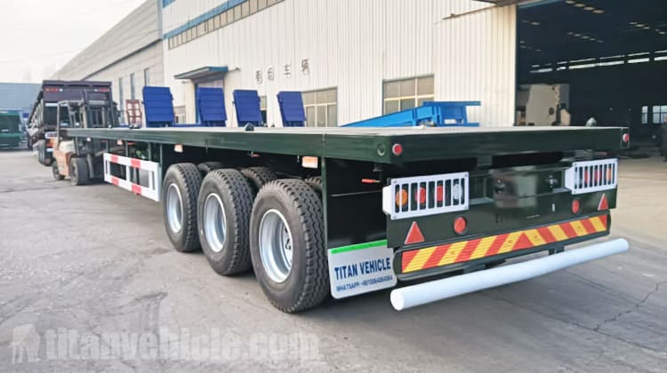 Semirremolque de plataforma plana de 3 ejes en venta en Ghana