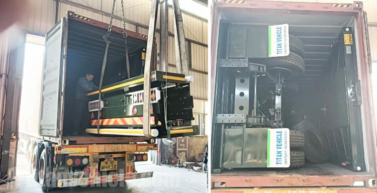 Semirremolque de plataforma plana de 3 ejes en venta en Ghana