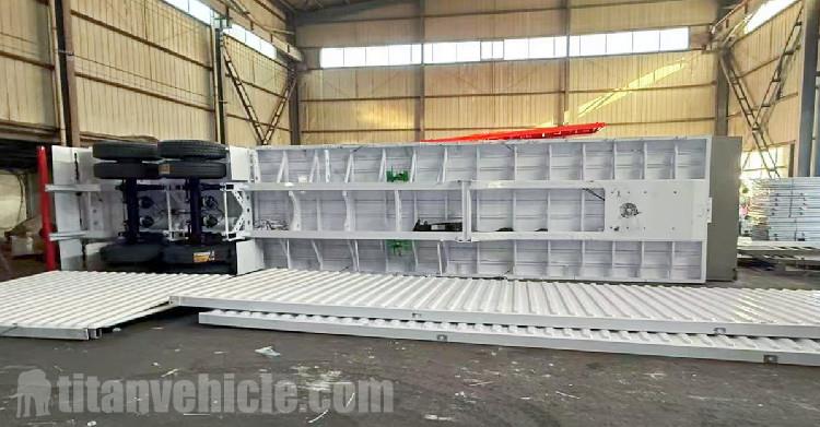 El remolque con cortina lateral de 2 ejes se enviará a Trinidad y Tobago