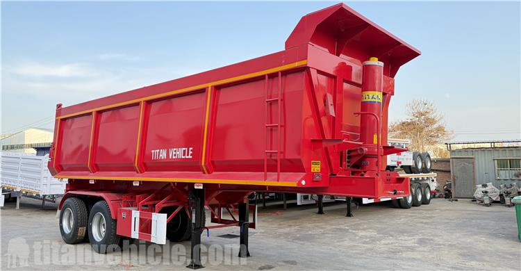 Semirremolque basculante de 2 ejes con suspensión de bogies en venta en Zambia