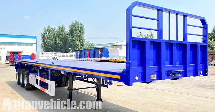 Remolque de plataforma semiplana de 3 ejes y 40 pies en venta en Tanzania