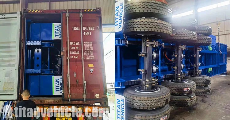 Remolque de plataforma semiplana de 3 ejes y 40 pies en venta en Tanzania