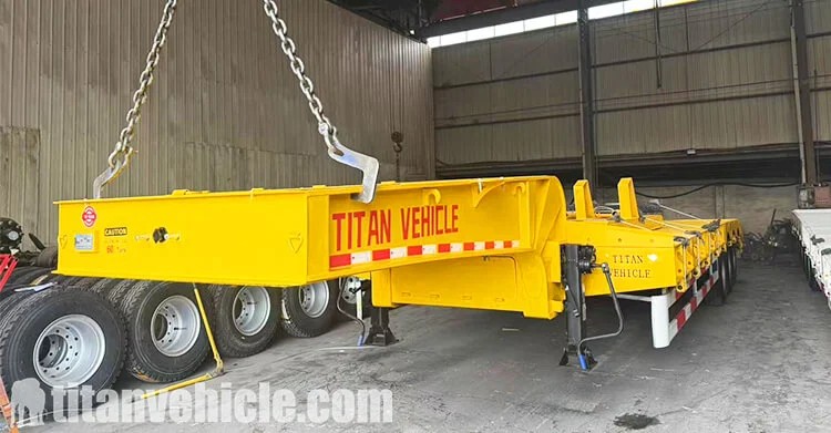 Remolque semirremolque de plataforma baja de 3 ejes y 60 toneladas en venta en Guyana