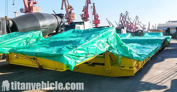Se enviará un remolque de cuello de cisne desmontable de 4 ejes y 100 toneladas a Trinidad