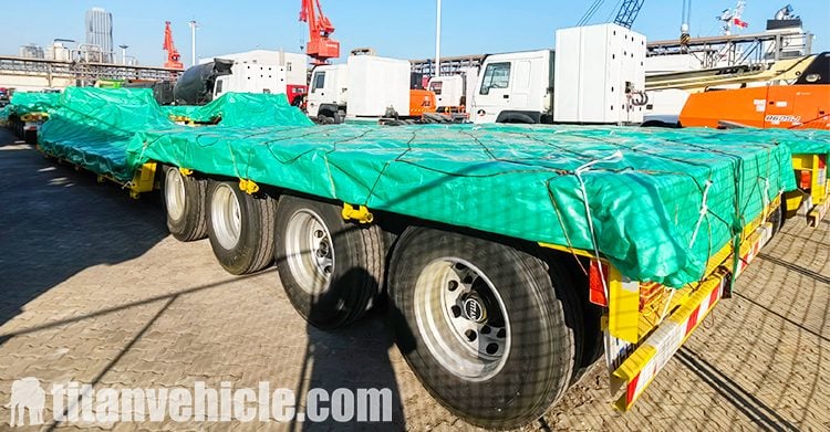 Se enviará un remolque de cuello de cisne desmontable de 4 ejes y 100 toneladas a Trinidad