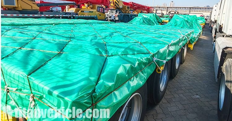 Se enviará un remolque de cuello de cisne desmontable de 4 ejes y 100 toneladas a Trinidad