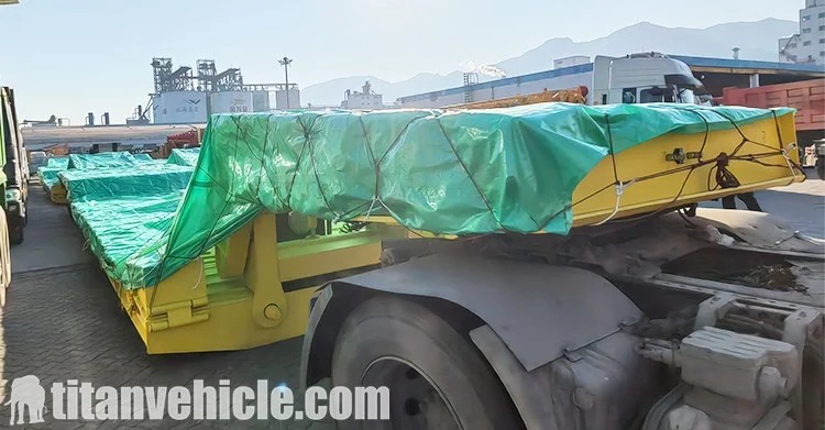 Se enviará un remolque de cuello de cisne desmontable de 4 ejes y 100 toneladas a Trinidad