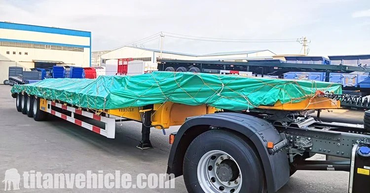 Remolque de plataforma baja de 4 ejes en venta en Papúa Nueva Guinea