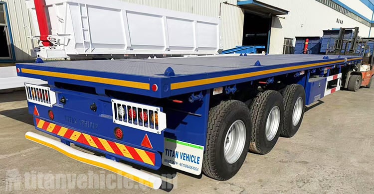 Fabricantes de semirremolques de plataforma plana de 40 pies en venta en Zambia