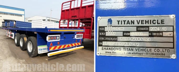 Fabricantes de semirremolques de plataforma plana de 40 pies en venta en Zambia