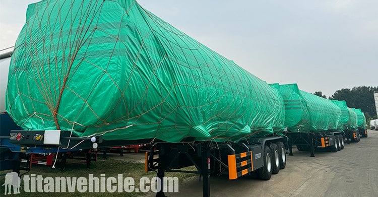 Remolque cisterna de combustible de 3 ejes en venta en Senegal