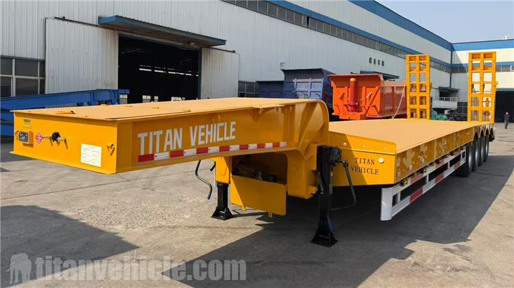 Remolque de plataforma baja de 4 ejes y 100 toneladas en venta en Guyana