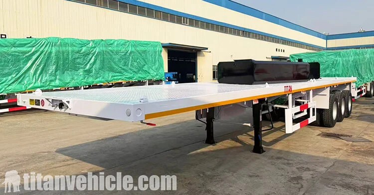 Remolque de plataforma de 3 ejes y 40 pies en venta en Uganda