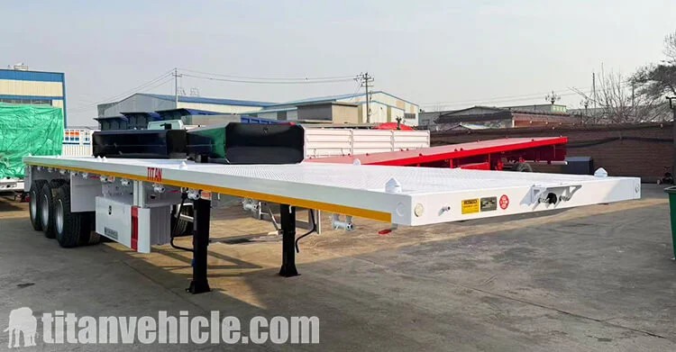 Remolque de plataforma de 3 ejes y 40 pies en venta en Uganda
