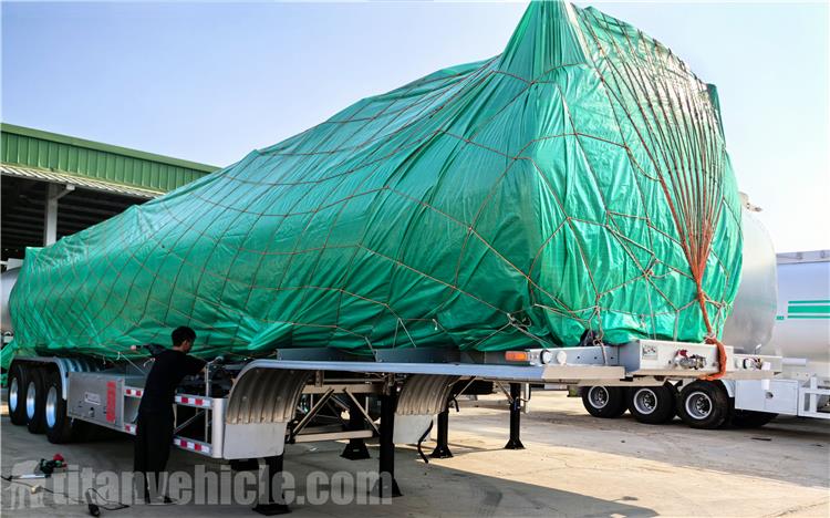Se enviará un remolque cisterna de combustible de aluminio de tres ejes de 35000 L a Botsuana
